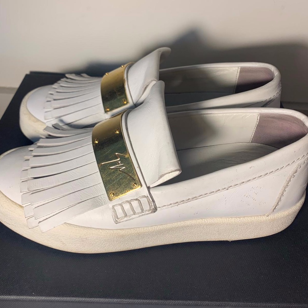 Giuseppe Zanotti Design White Slip On Sneakers